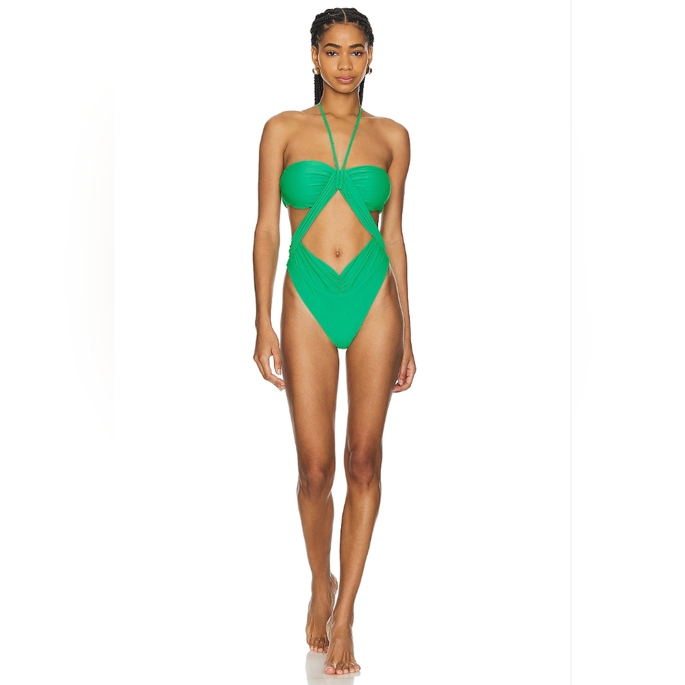 Riot Swim Phoenix One Piece Bermuda Green Size S